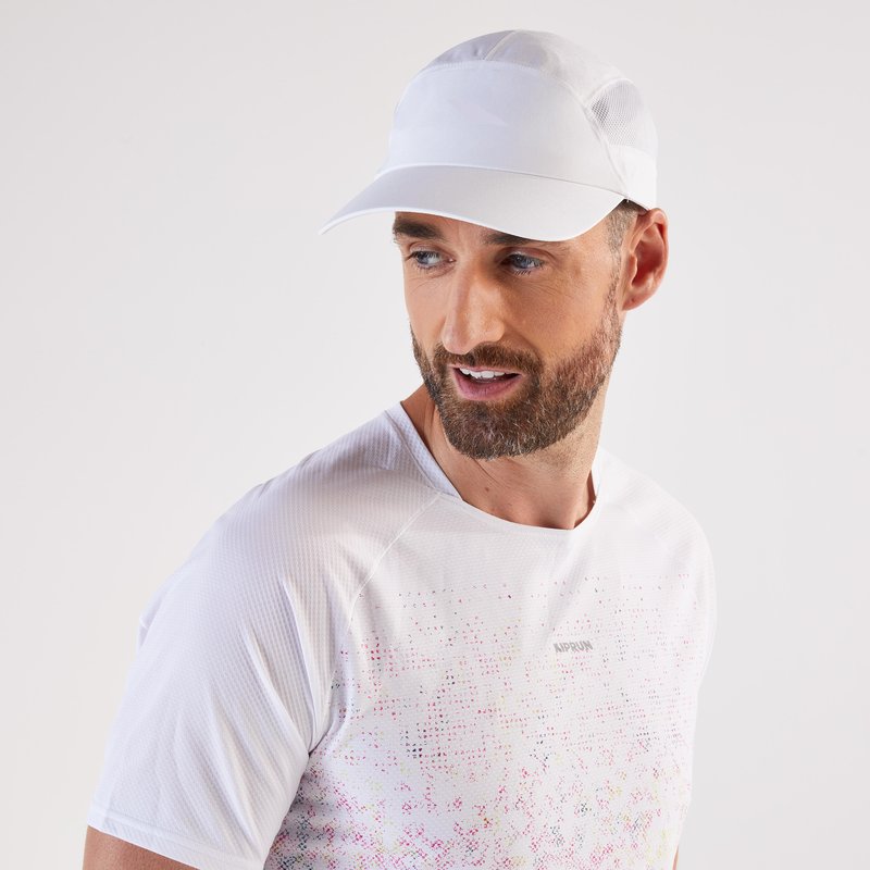 Lauf-Cap Schirmmütze - V2 weiss