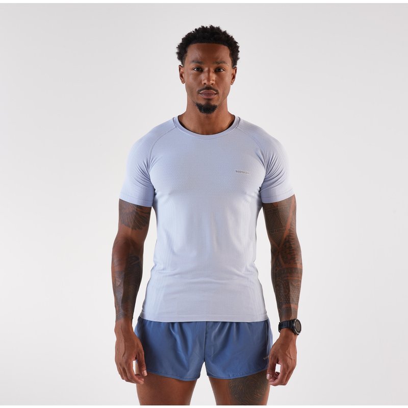 Laufshirt kurzarm nahtlos - 500 hellgrau
