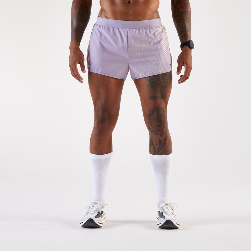 Laufshorts Herren - Run 500 Comfort Split lila