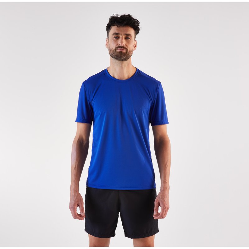Laufshirt kurzarm Herren - Run 100 blau