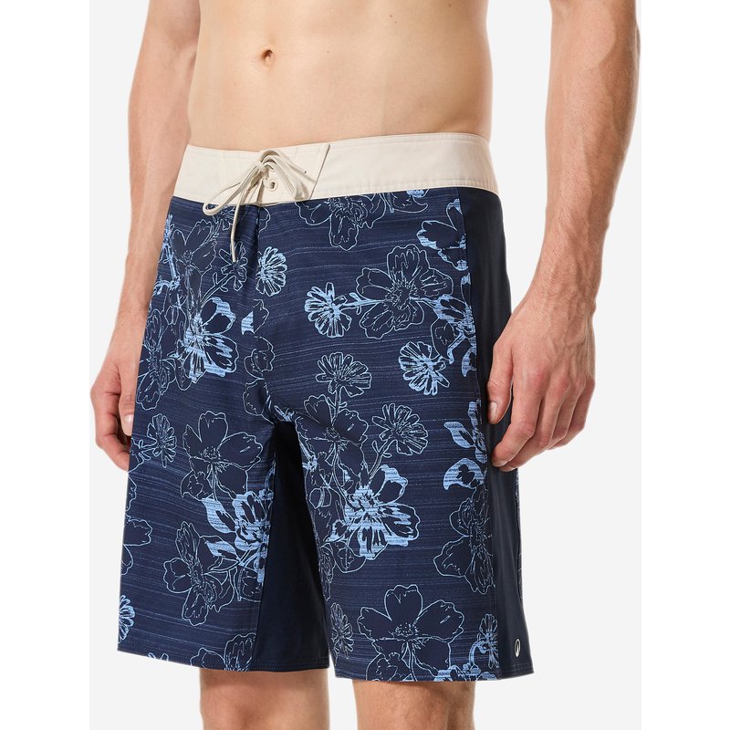 Boardshorts Herren lang 500 Arch Lico 19'' blau