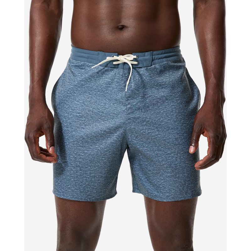 Boardshorts Herren 100 Amphi halblang 18" blau