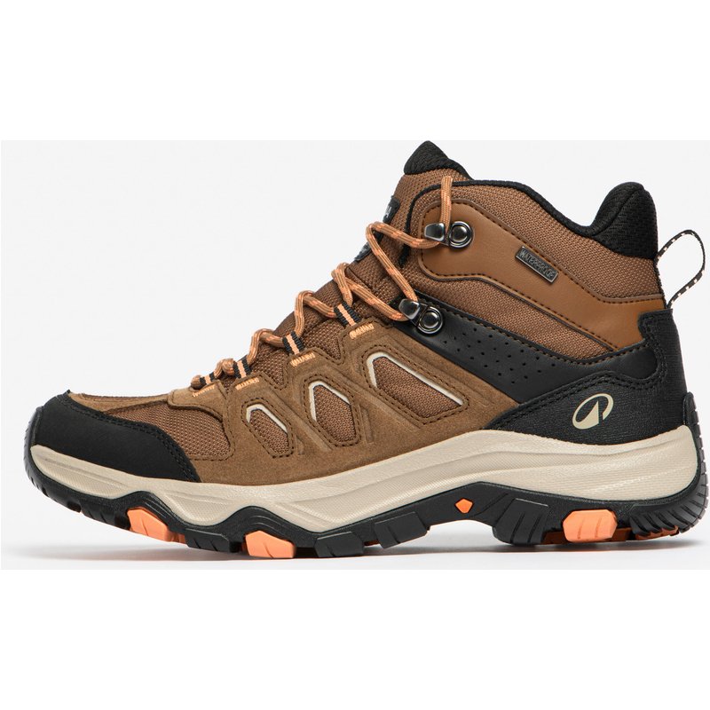 Wanderschuhe Damen halbhoch wasserdicht - MH500 braun