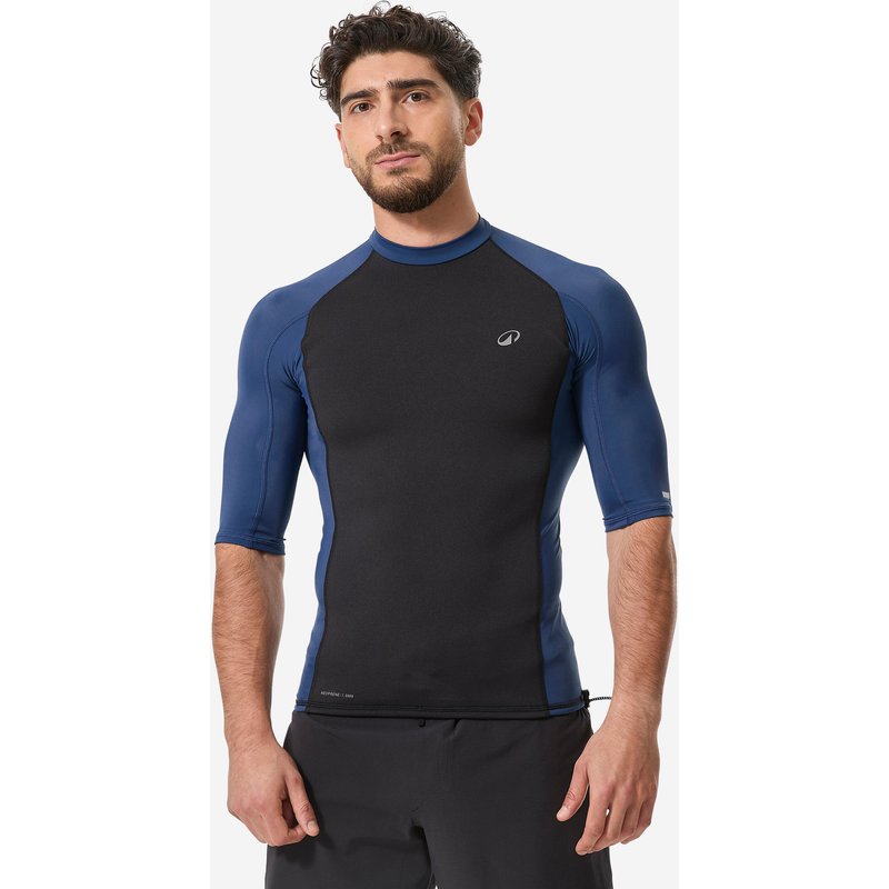 UV-Shirt Surfen Herren wärmend kurzarm Neopren Lycra