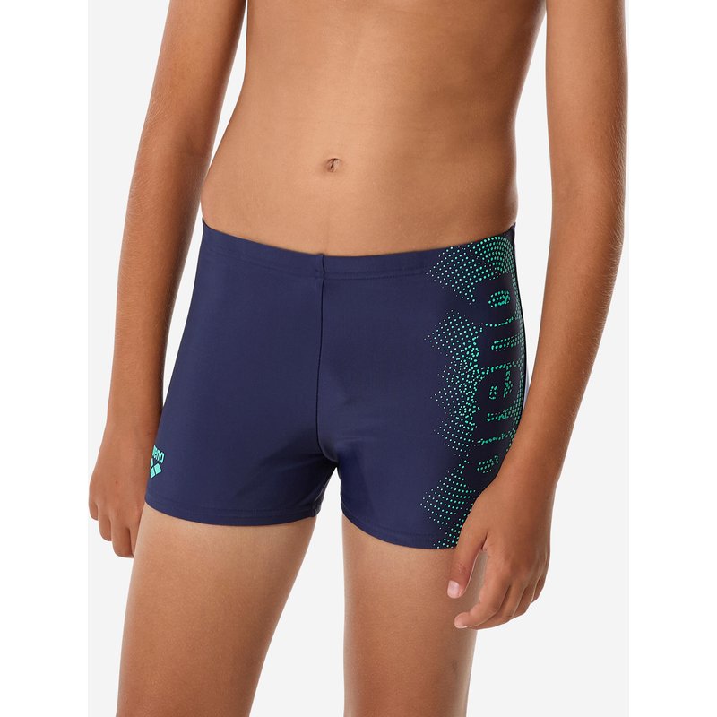 Badehose Boxer Jungen Arena - Graphic dunkelblau