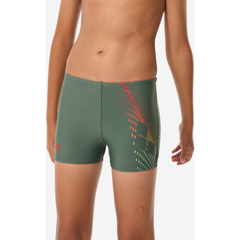 Badehose Boxer Jungen Arena - Graphic khaki