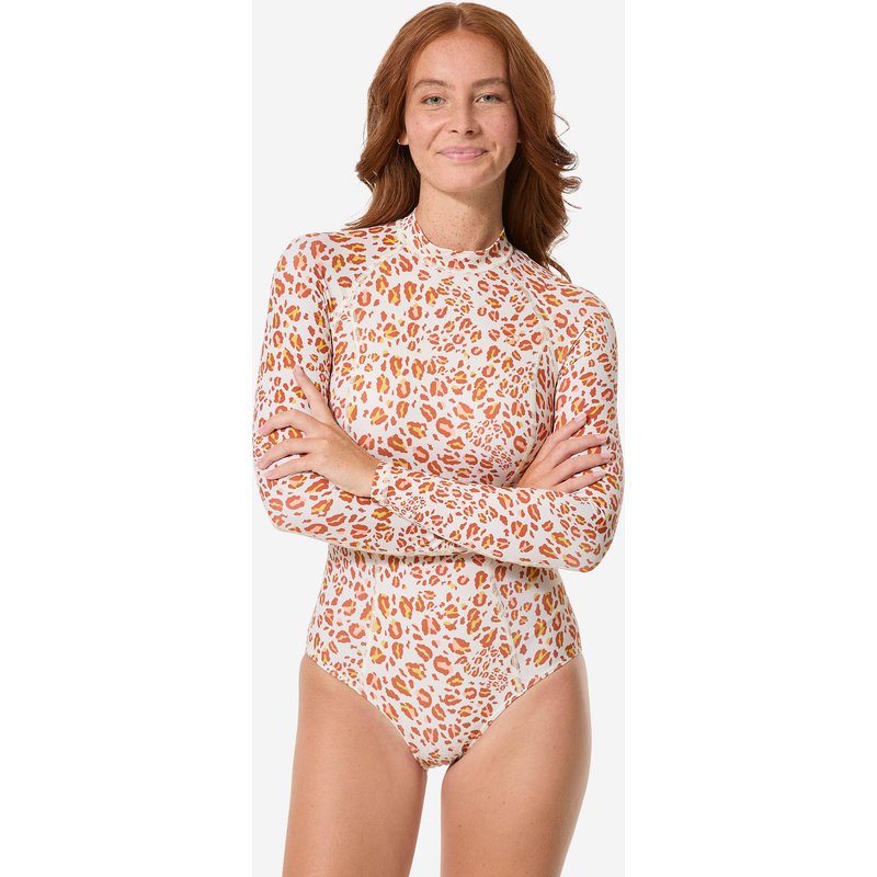 Badeanzug langarm Damen Dani Graou beige