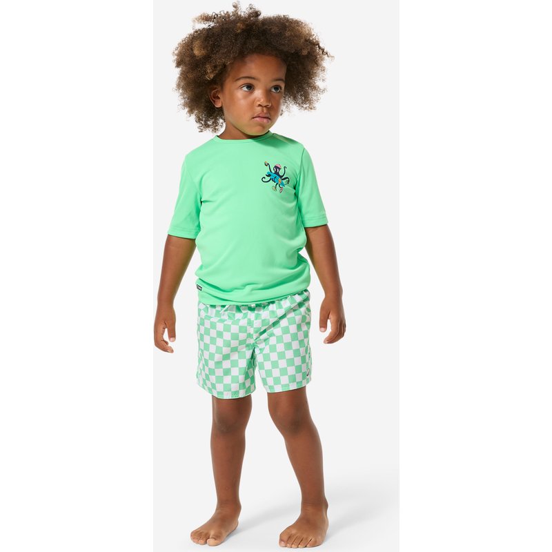 UV-Shirt Surfen Kinder 100 Poulpy grün