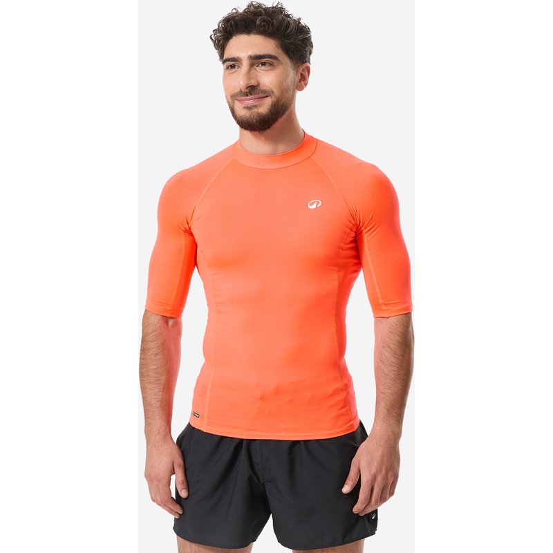 UV-Shirt kurzarm Herren 100 orange