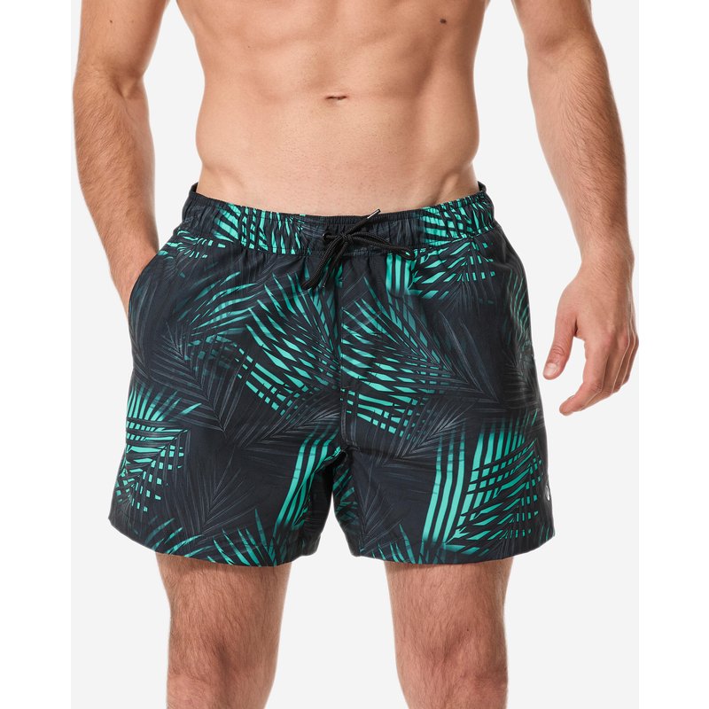 Boardshorts Herren kurz 100 Palm 15'' grün