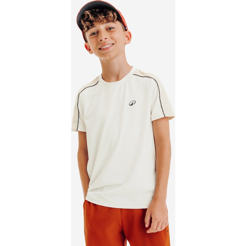 Kinder Tennis T-Shirt - TTS Dry Rundhals beige