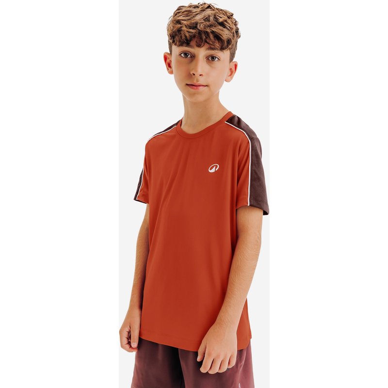Kinder Tennis T-Shirt - TTS Dry Rundhals braun