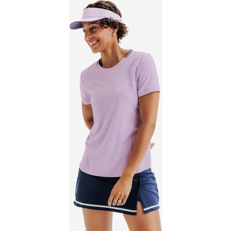 Damen Tennis T-Shirt Rundhals - Dry violett/lila