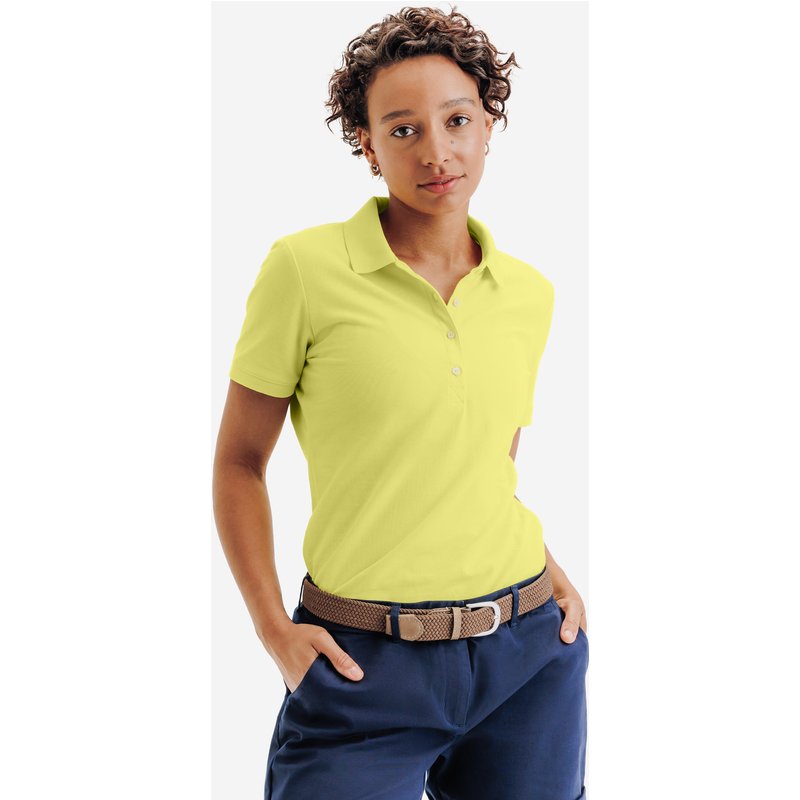 Damen Golf Poloshirt kurzarm - MW500 gelb
