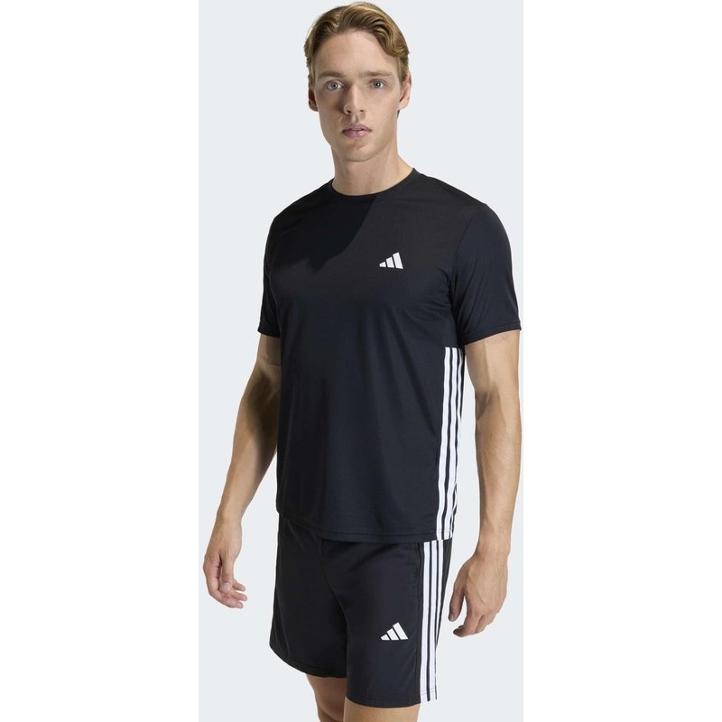T-Shirt Herren - Workout Essentials Base schwarz