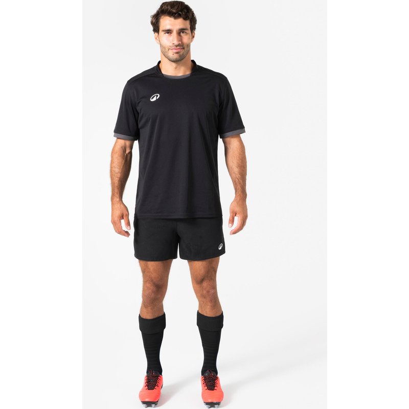 Damen/Herren Rugbyshorts mit Taschen - R100 schwarz