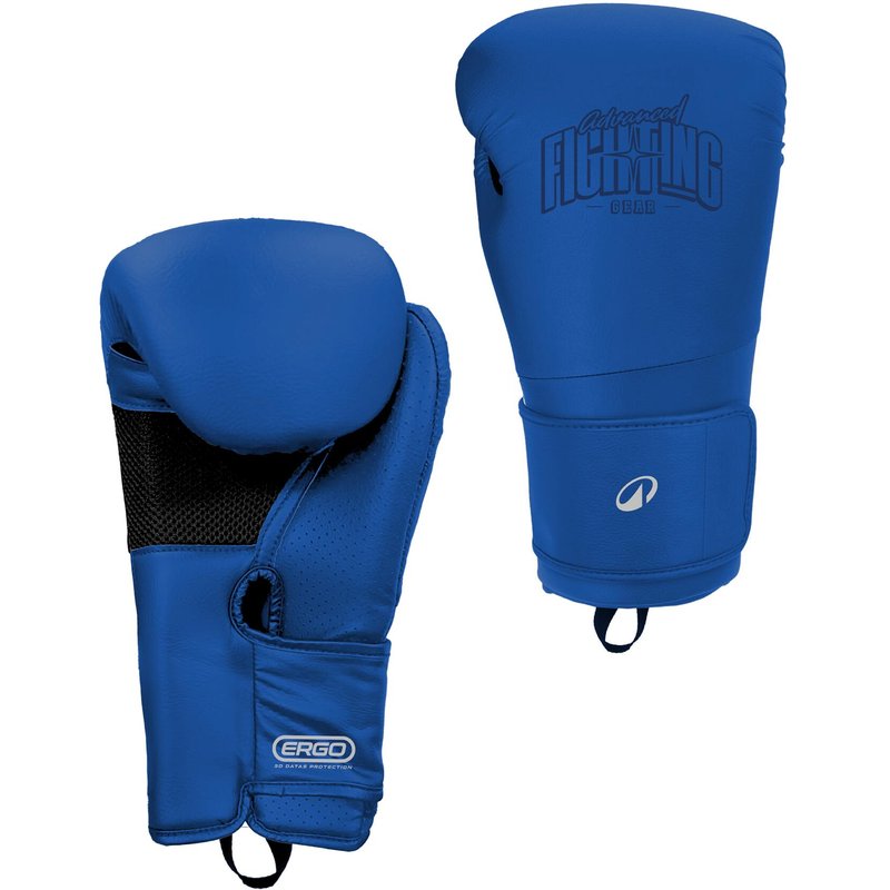 Boxhandschuhe Training ergonomischer Schaumstoff - blau