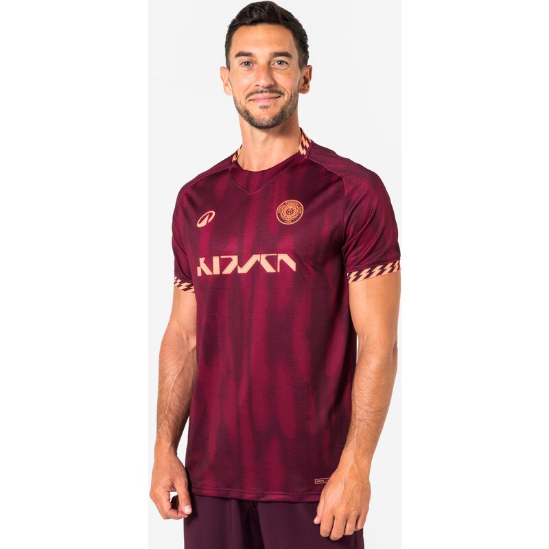 Damen/Herren Fußball Trikot kurzarm - Viralto II kirschrot/orange