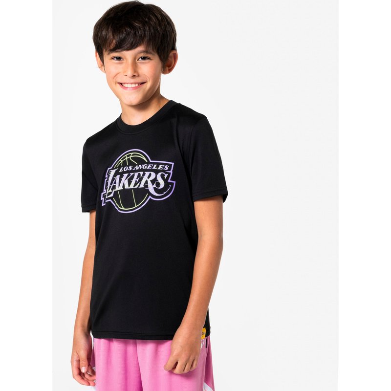 Kinder Basketball T-Shirt NBA Lakers - TS900 schwarz