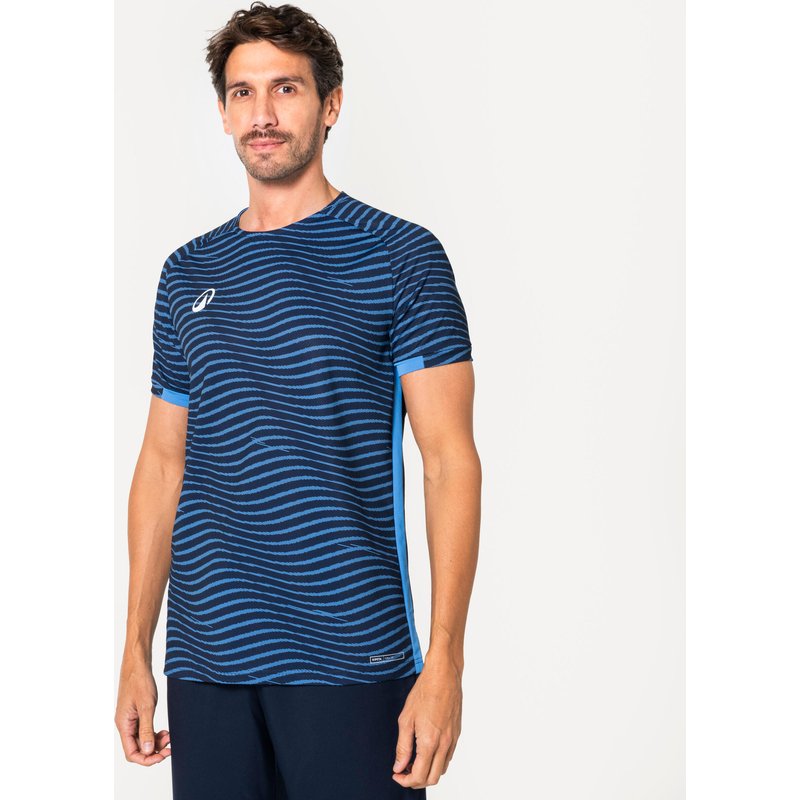 Damen/Herren Fußball Trikot kurzarm - Viralto Ripples marineblau/blau