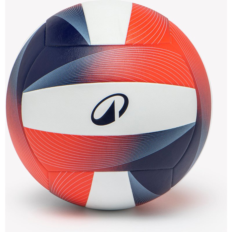 Volleyball Größe 5 - V500 weiß/blau/rot
