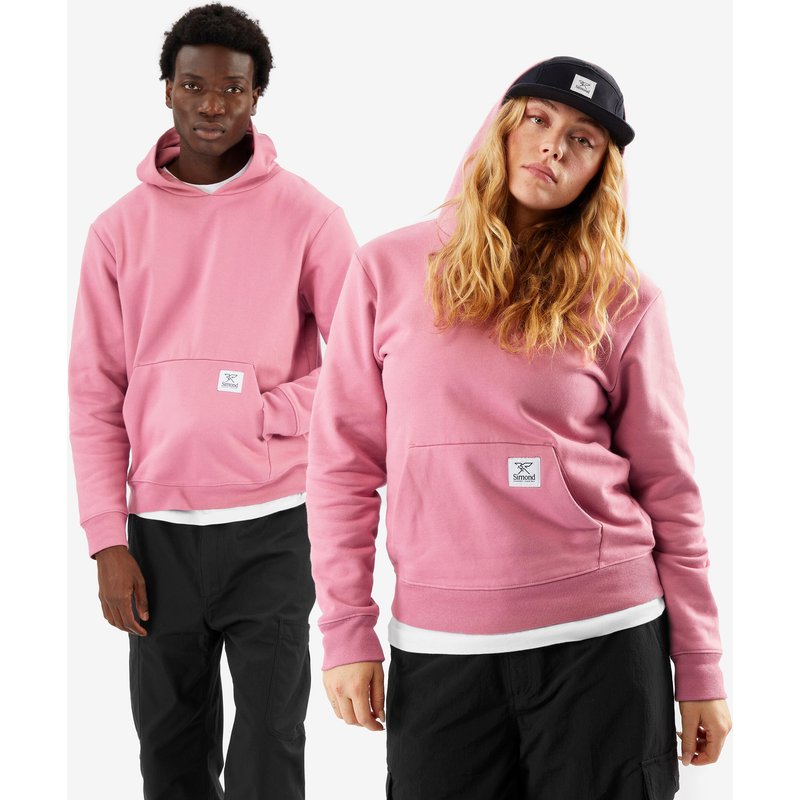 Herren/Damen Hoodie Baumwolle Fairtrade/Max Havelaar rosa