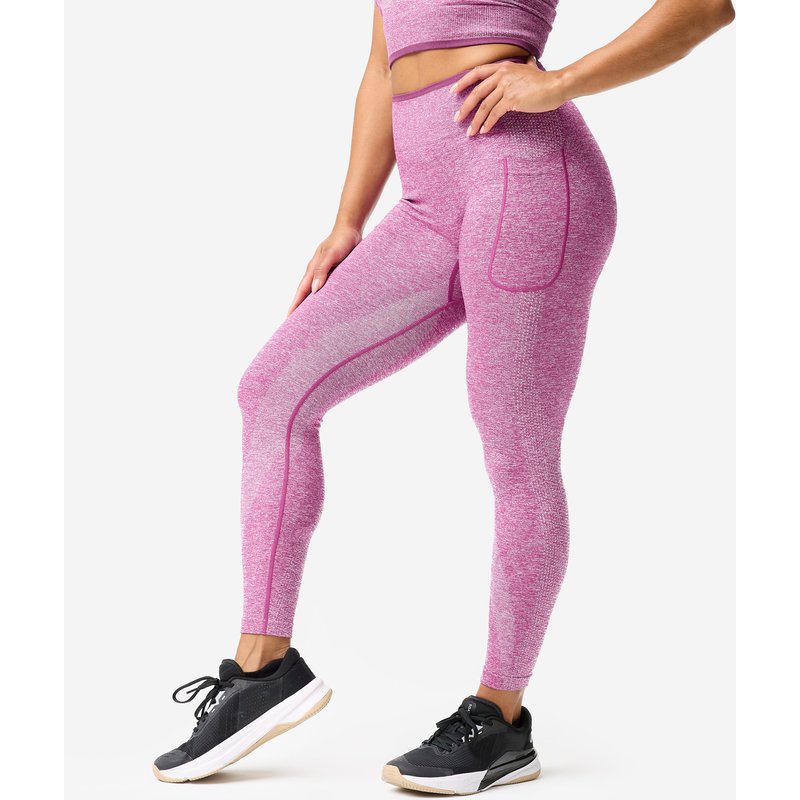 Leggings Damen nahtlos - dunkellila