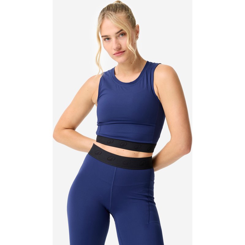 Crop Top Damen - marineblau