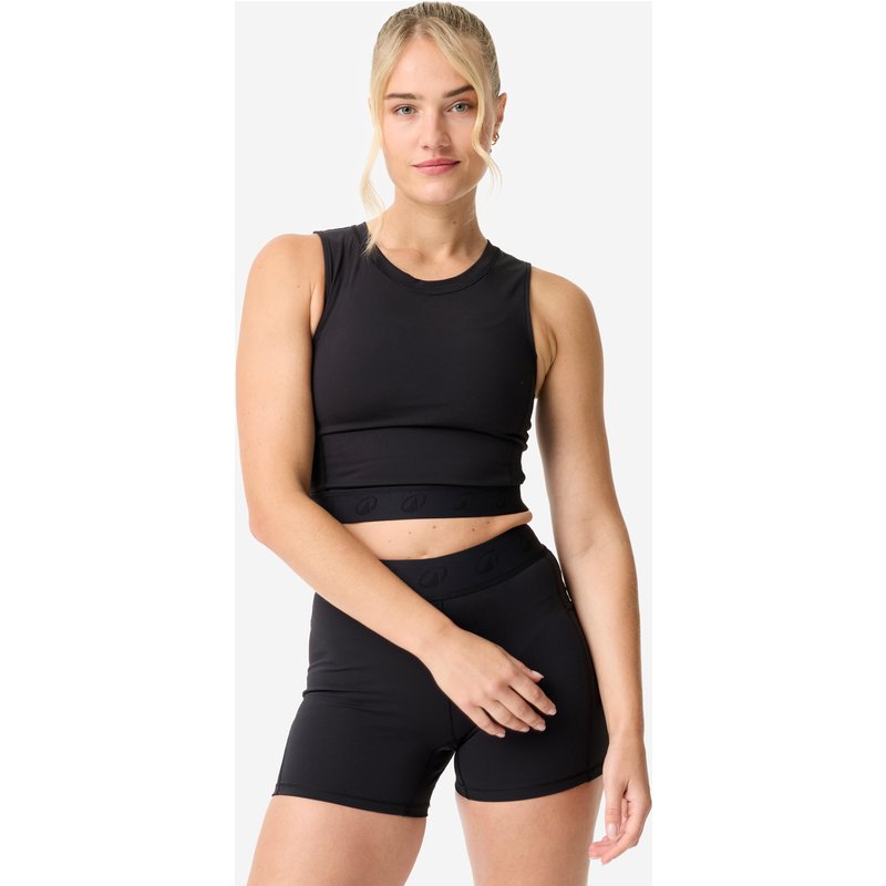 Crop Top Damen - schwarz