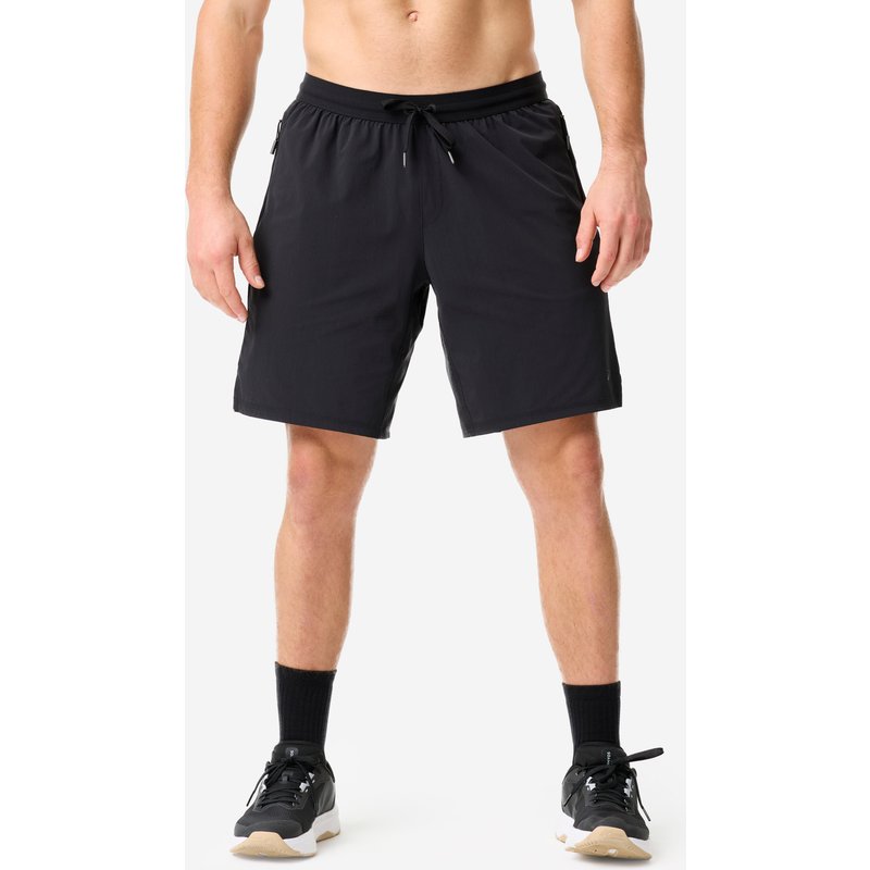Shorts Herren lang 23 cm - schwarz