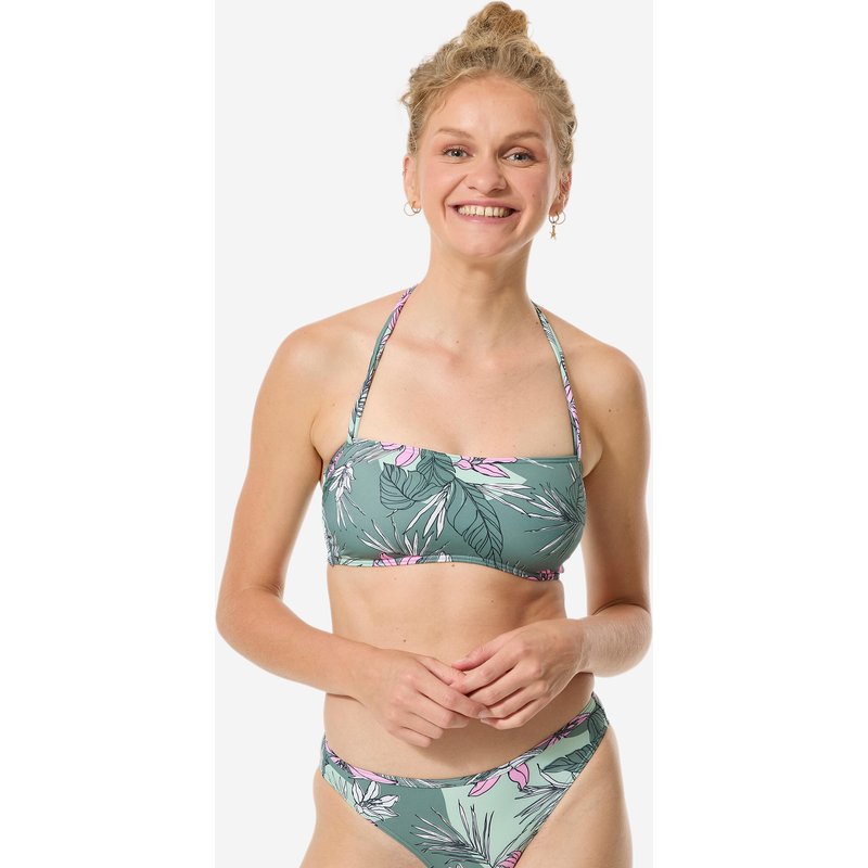 Bikini-Oberteil Damen Bandeau Laura Numea khaki