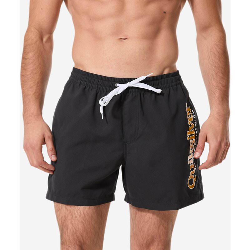 Boardshorts Surfen kurz 15' Gummibund Quiksilver schwarz