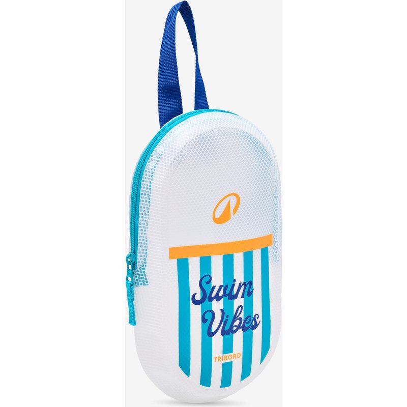 Kleine Badetasche wasserdicht 3 l - Swimvibes blau