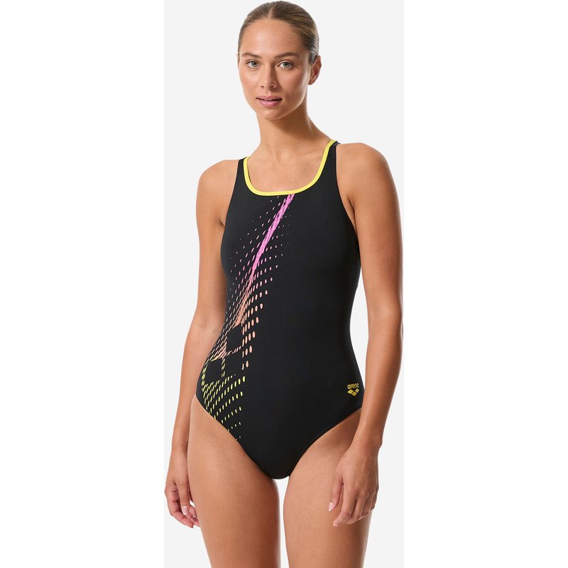 Badeanzug Arena - Swimpro Graphic schwarz/gelb