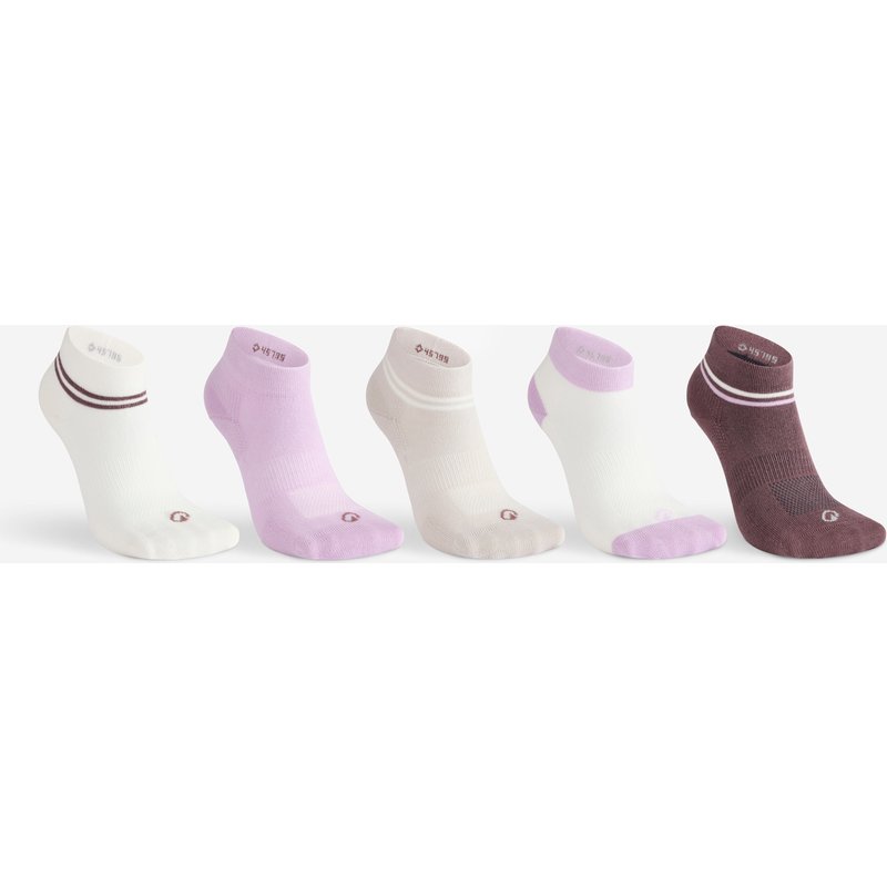 Kinder Tennissocken Low 3er Pack - RS160 purpur/weiß/grau