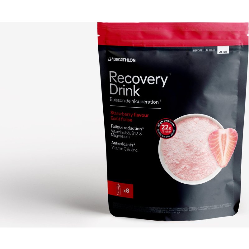Recovery Drink Getränkepulver proteinhaltig Erdbeere 600 g