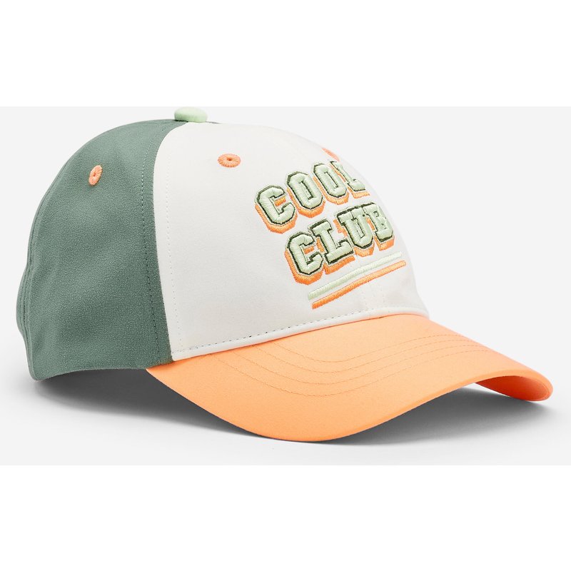 Cap Kinder atmungsaktiv verstellbar - grün/orange
