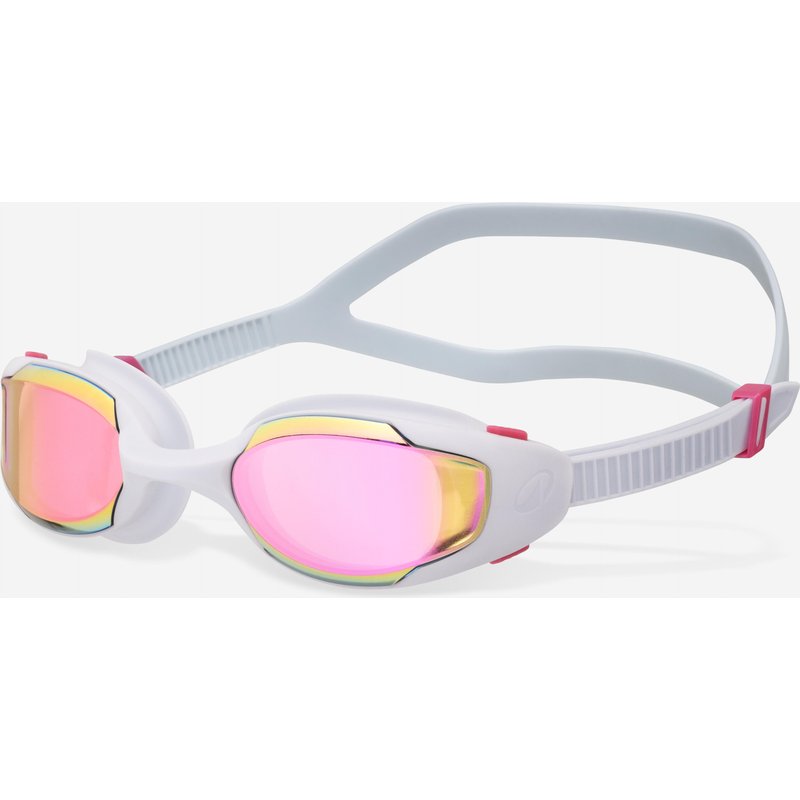 Schwimmbrille verspiegelt neuer Antibeschlagschutz - Spirit weiß/rosa
