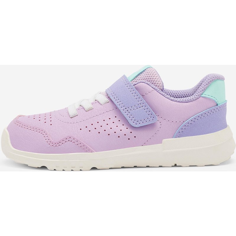 Barfußschuhe Kinder Klettverschluss robust - Stepper Daily lila