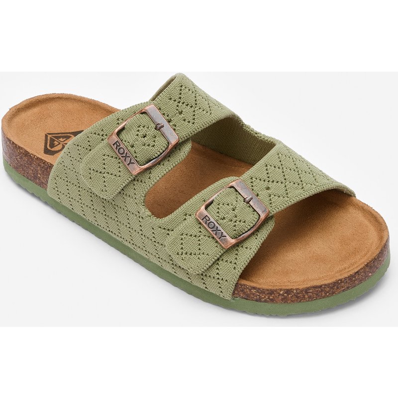 Sandalen Damen Doppelriemen Manou khaki
