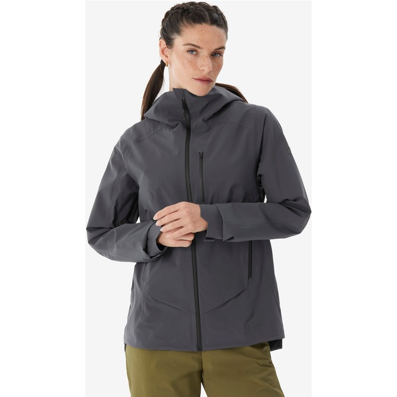 Regenjacke Damen wasserdicht leicht Wandern - MH900 grau