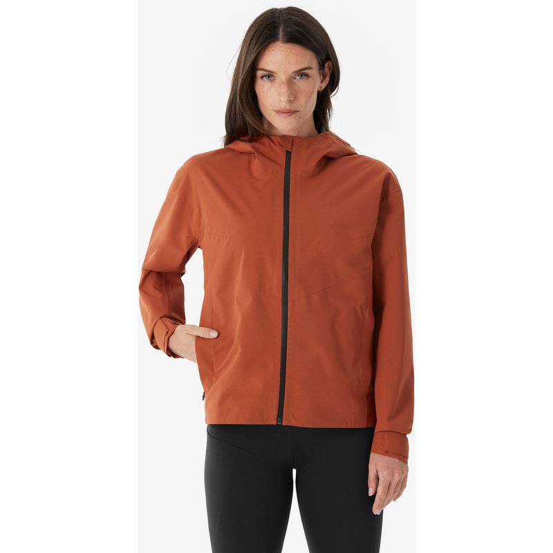 Wanderjacke Damen wasserdicht Wandern - MH100 braun