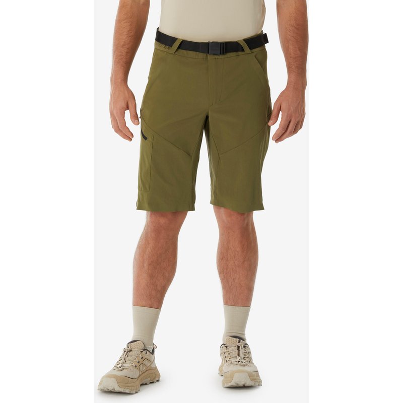 Wandershorts Herren lang Wandern - MH500 khaki