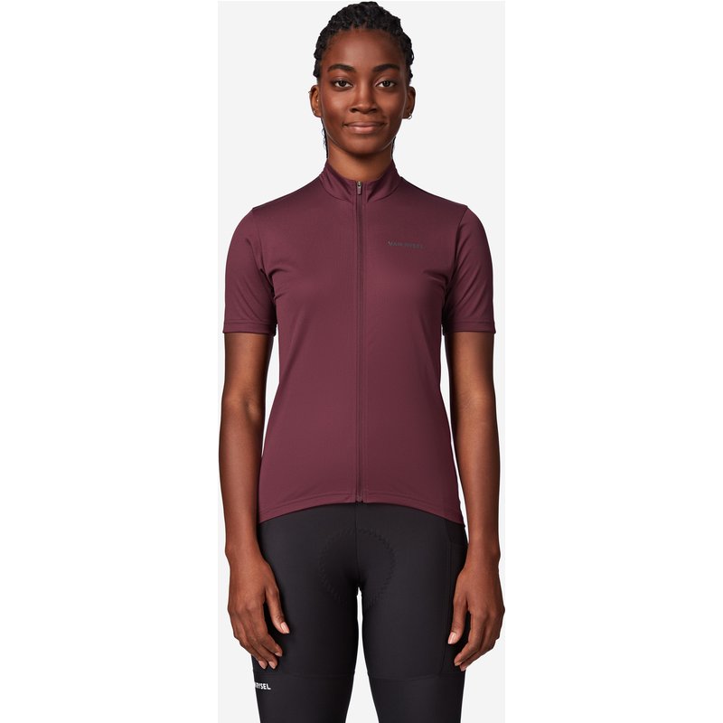 Radtrikot kurzarm Rennrad Essential Damen rot