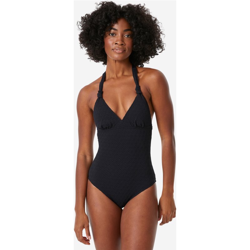 Badeanzug Damen Neckholder Clea Gange schwarz