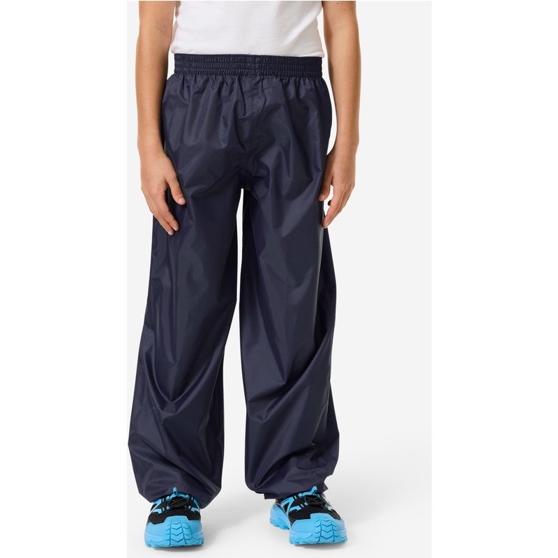 Regenhose Wandern MH100 wasserdicht Kinder Gr. 122–170 marineblau