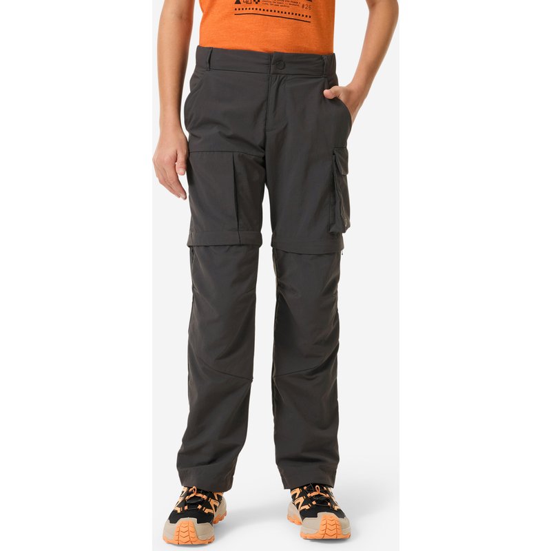 Zip-Off-Hose Kinder Gr. 122–172 Wandern - MH500 grau