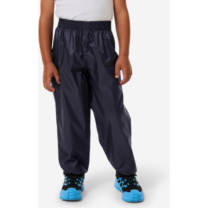 Überziehhose Regenhose MH100 Kinder wasserdicht Gr. 92–122 Bergwandern blau