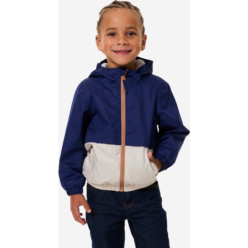 Regenjacke Kinder Größe 92–116 wasserdicht Wandern - MH500 dunkelblau