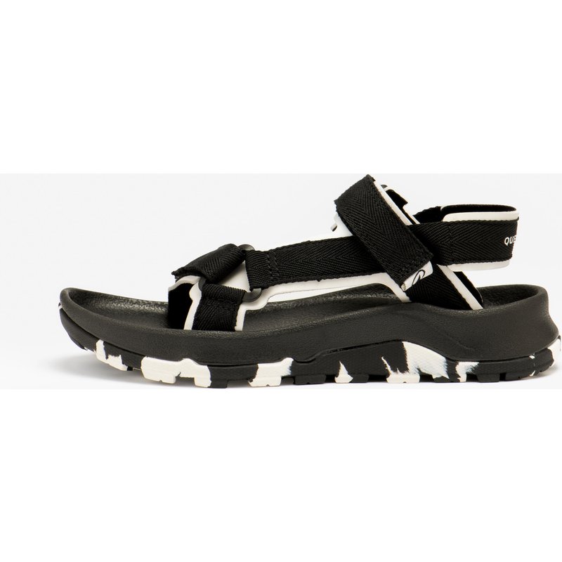 Sandalen Kinder 32–38 bequem Klettverschluss Wandern - NH500 schwarz